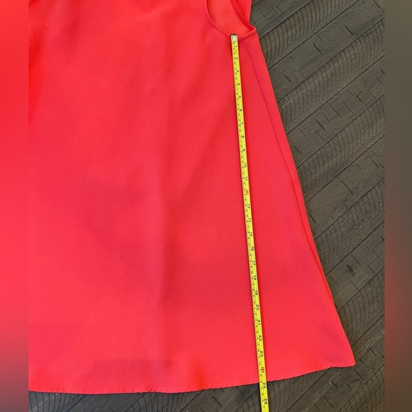 DO+BE Women’s Vibrant Coral Sleeveless Dress with ruffle tie detail Size S - Picture 7 of 9